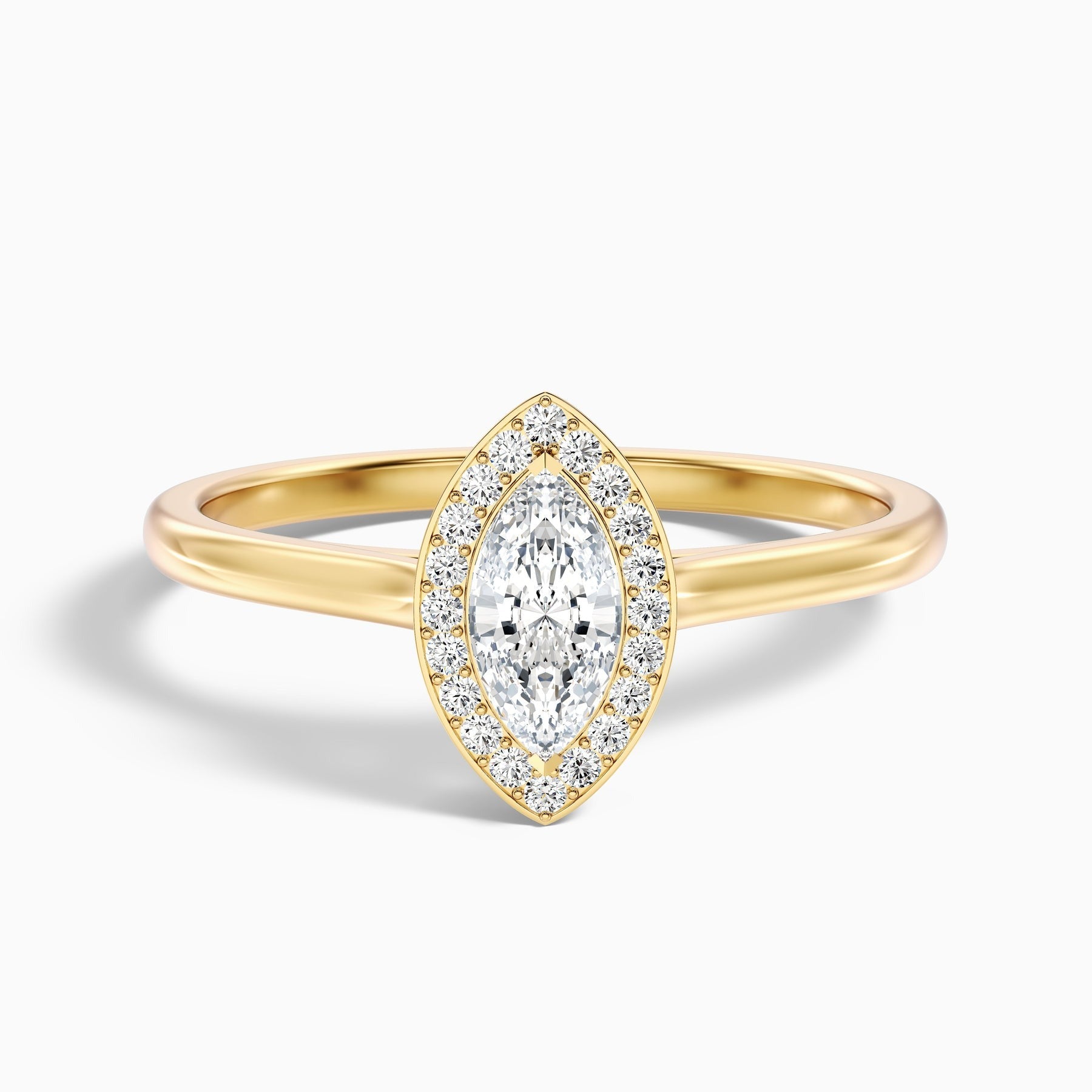 Sapphire Carla 1 Carat Marquise Halo Lab Grown Diamond Ring